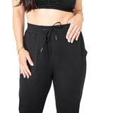 Bamboo Maternity & Postpartum Joggers | Black - HoneyBug 