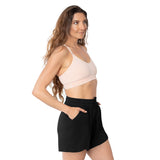 Bamboo Maternity & Postpartum Lounge Shorts | Black - HoneyBug 