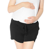 Bamboo Maternity & Postpartum Lounge Shorts | Black - HoneyBug 