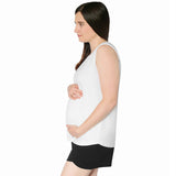 Bamboo Nursing & Maternity Tank | White - HoneyBug 