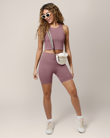 Sublime® Bamboo Maternity & Postpartum Bike Short | Twilight - HoneyBug 