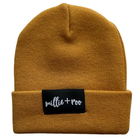 BAMBOO CUFF BEANIE- Honey Mustard - HoneyBug 
