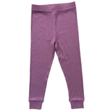 BAMBOO RIB LEGGINGS- Plum