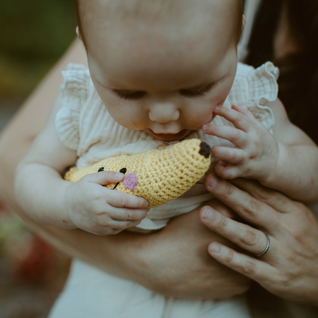 Pretend Play Food Rattle - Yellow Banana