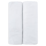 Bassinet Sheet Set - Solid White - HoneyBug 