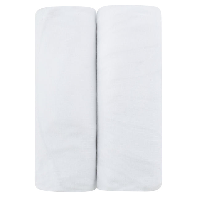 Bassinet Sheet Set - Solid White - HoneyBug 