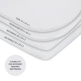 Bassinet Sheet Set - Solid White - HoneyBug 