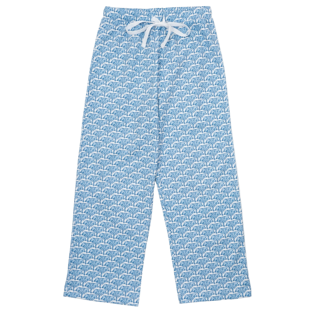 Beckett Boys' Hangout Pant - African Elephants Blue - HoneyBug 