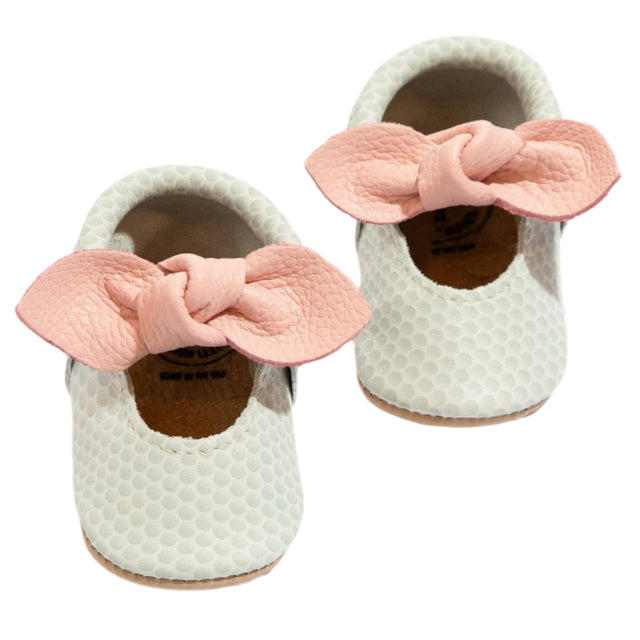 Birdie Knotted Bow Baby Shoe - HoneyBug 