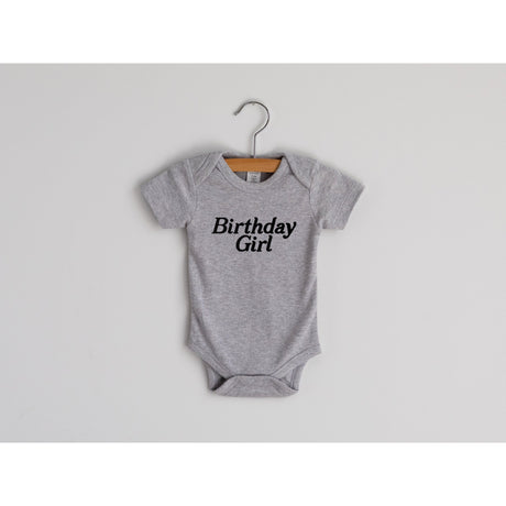 Birthday Girl Organic Baby Bodysuit - HoneyBug 