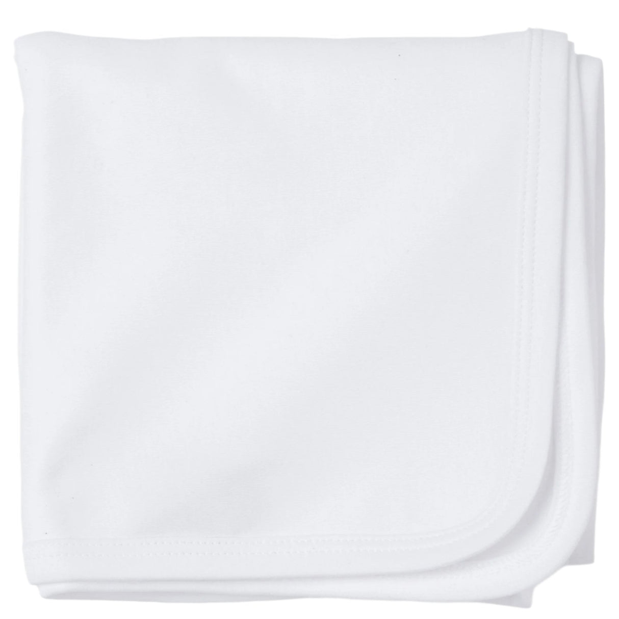 Plain Edge Pima Cotton Blanket - White - HoneyBug 