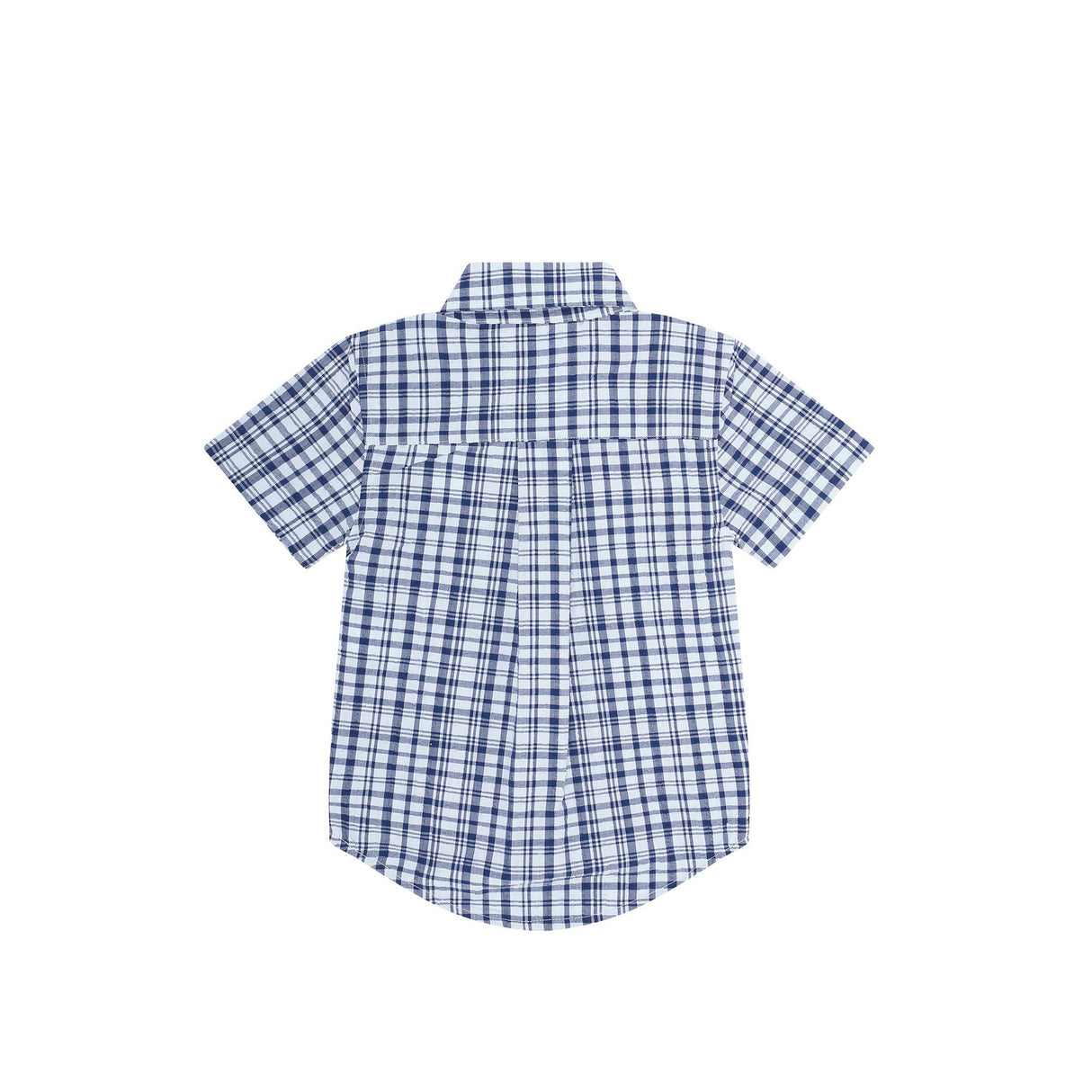 Blue Plaid Pima Cotton Shirt - HoneyBug 