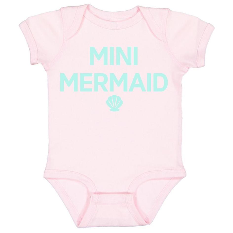 Mini Mermaid Short Sleeve Bodysuit - Ballet