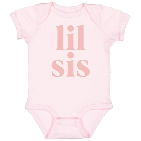 Lil Sis Short Sleeve Bodysuit - Ballet - HoneyBug 