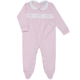 Bow Smocked Footie - HoneyBug 