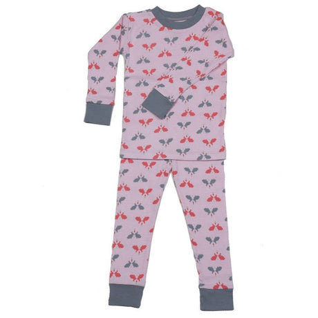 Bunnies N' Carrots Girls Organic Cotton Pajamas - HoneyBug 