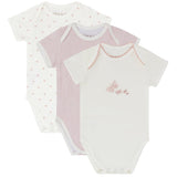 3 Pack Jersey Cotton Undershirts - Pink Butterfly - HoneyBug 