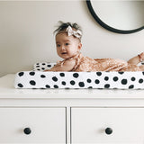 Changing Pad Cover | Cradle Sheet Set - Black & White Abstract - HoneyBug 