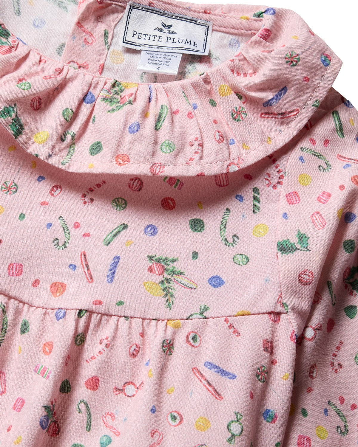 Girl's Twill Scarlett Nightgown in Vintage Sweets - HoneyBug 