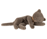 Sleeping Kitten Plush, Medium - Grey - HoneyBug 