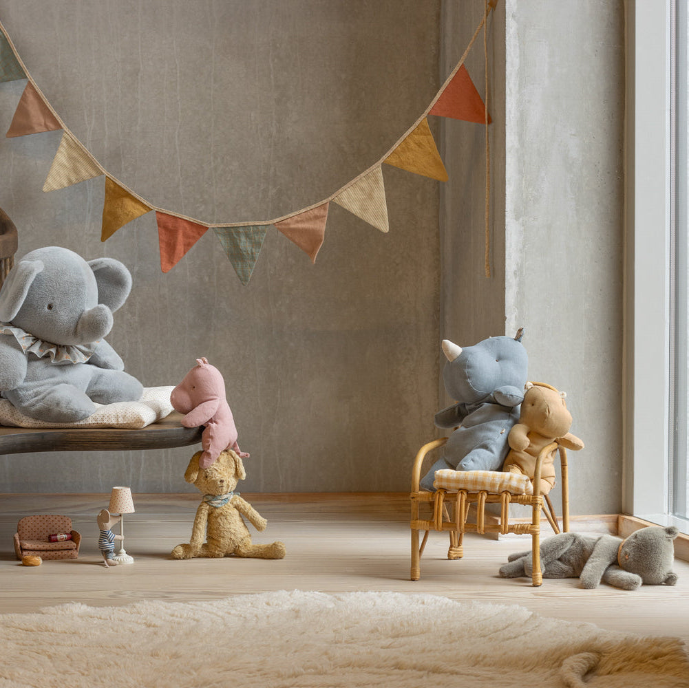 Dog, Vintage plush - Soft sand
