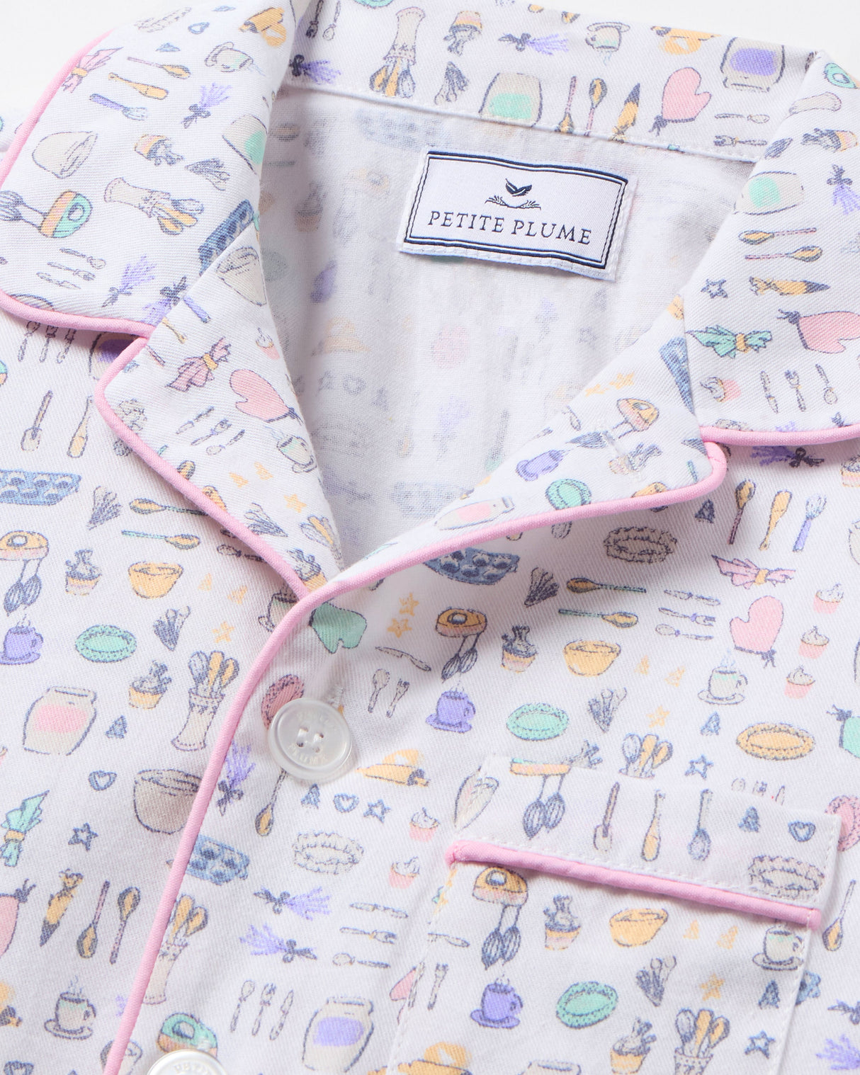 Kid's Twill Pajama Set in Baking Spirits Bright - HoneyBug 