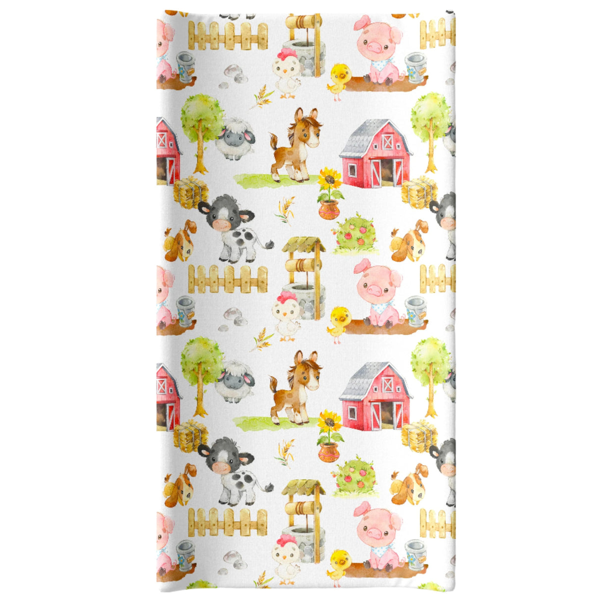 Changing Pad Cover - Farm Animals