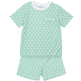 Charles Boys' Pima Cotton Short Set - Golf Putting Green - HoneyBug 