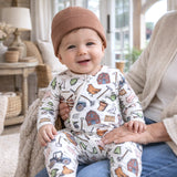 Farmer's Market Baby Zipper Romper – Soft Bamboo One-Piece