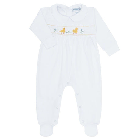 Chicks Smocked Footie - HoneyBug 