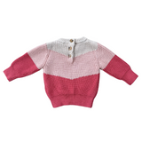 Colorblock Knit Sweater - HoneyBug 