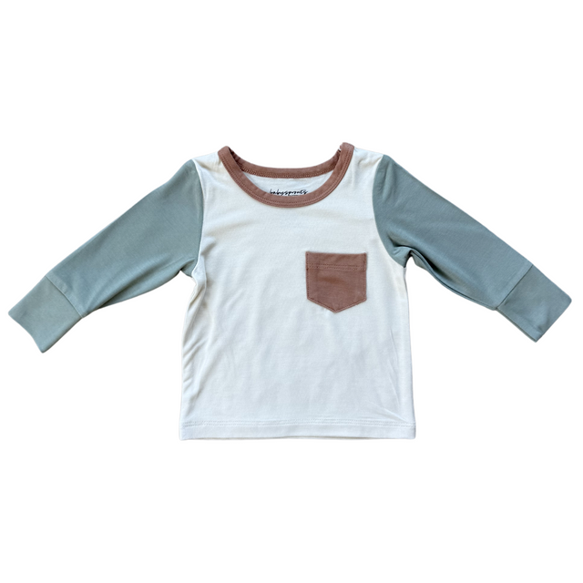 Colorblock Pocket Shirt - HoneyBug 
