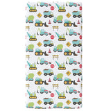 Fitted Crib Sheet - Construction Trucks