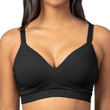 Signature Sublime® Contour Hands-Free Pumping & Nursing Bra | Black - HoneyBug 