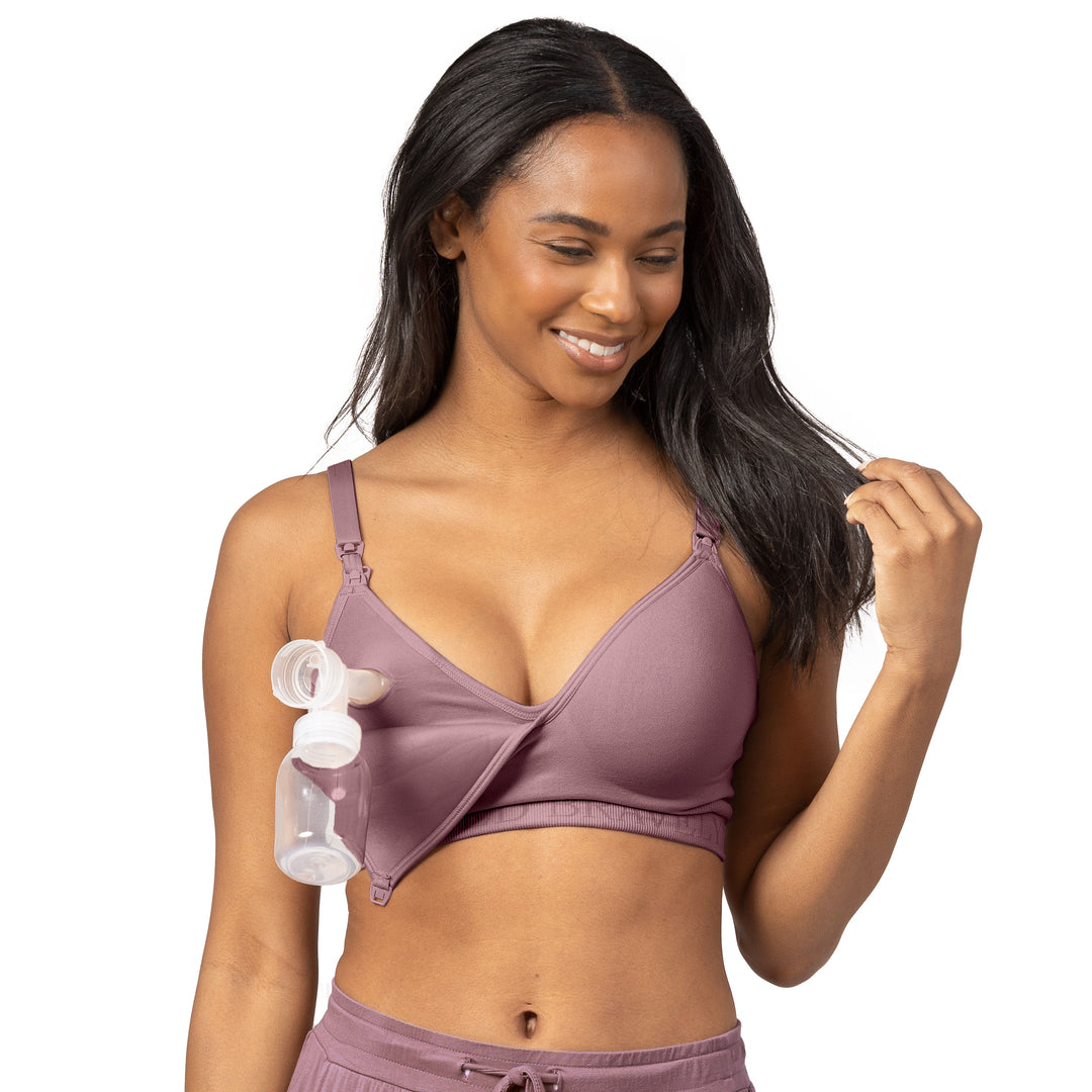 Signature Sublime® Contour Hands-Free Pumping & Nursing Bra | Twilight - HoneyBug 