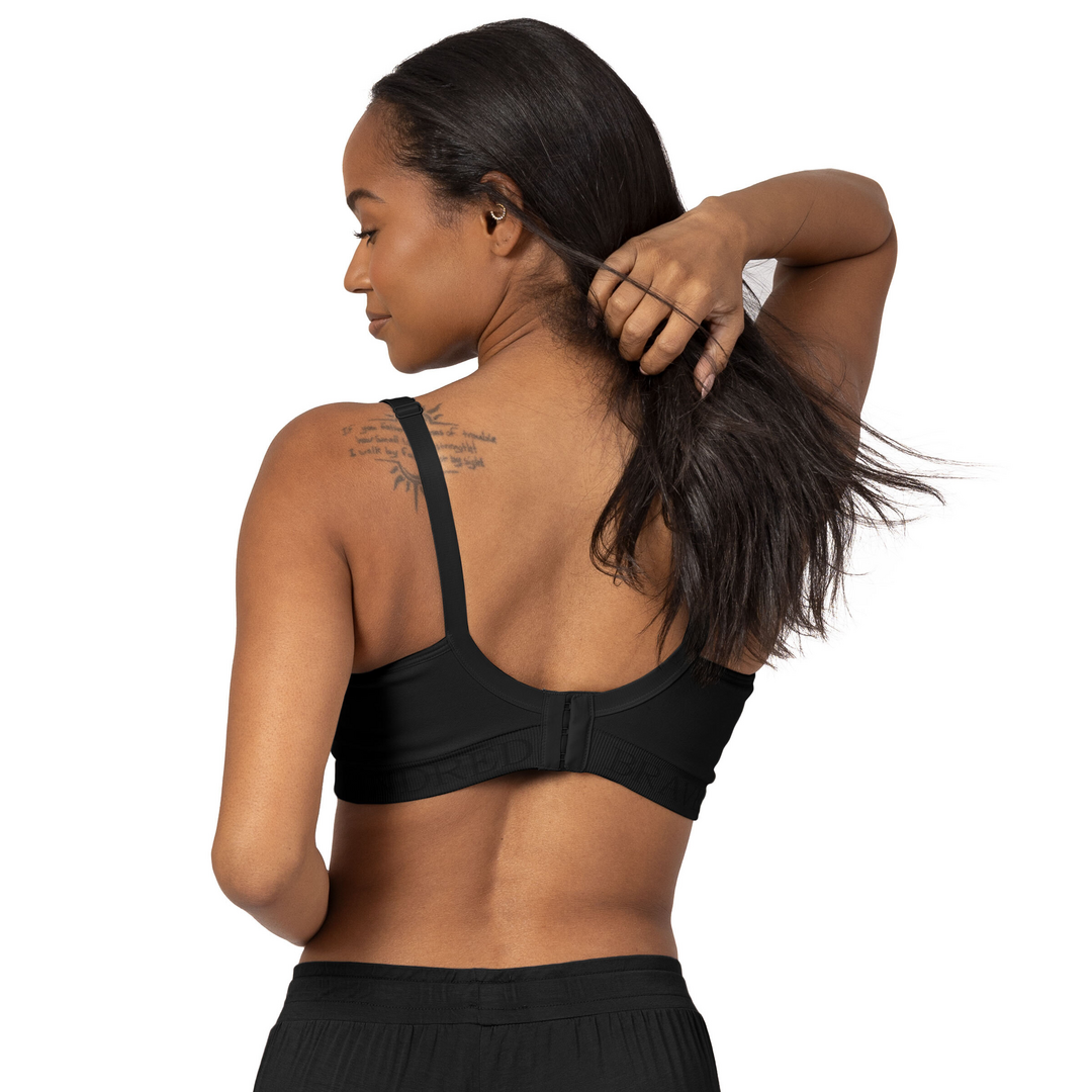 Signature Sublime® Contour Hands-Free Pumping & Nursing Bra | Black - HoneyBug 