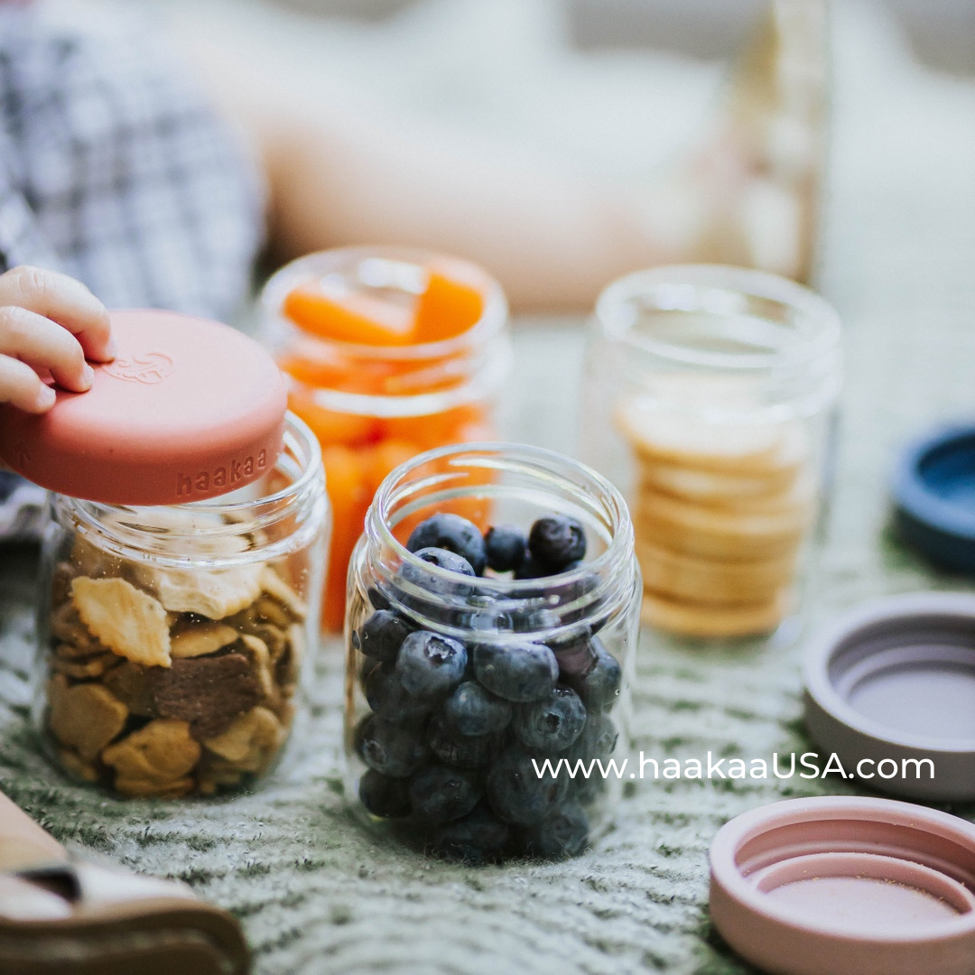 Haakaa Sealed Glass Storage Jar Set