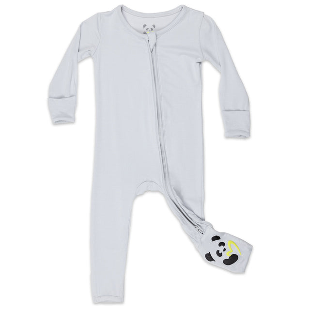Cloud Grey Bamboo Convertible Footie - HoneyBug 