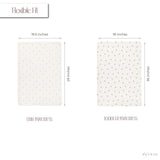 Waterproof Crib Sheet Set - Lavender Berry - HoneyBug 