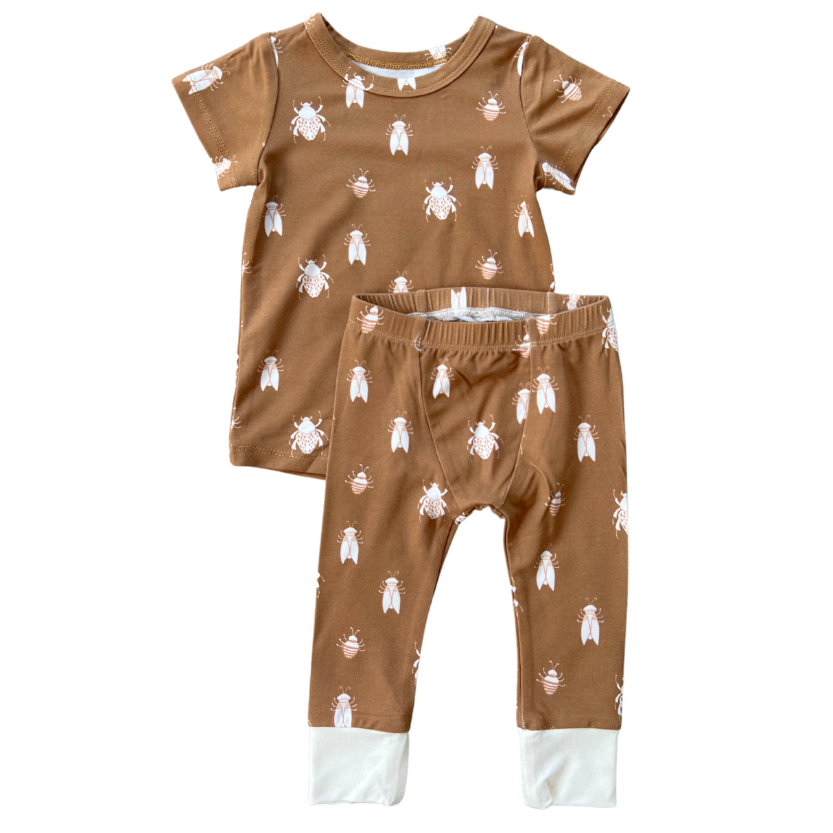 Short Sleeve Lounge Set - HoneyBug 