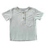 Boy's Short Sleeve Henley Shirt - HoneyBug 