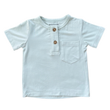 Boy's Short Sleeve Henley Shirt - HoneyBug 