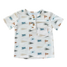 Boy's Short Sleeve Henley Shirt - HoneyBug 