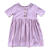 Short Sleeve Henley Dress - HoneyBug 
