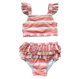 Girl's Two-Piece Swim Set - HoneyBug 