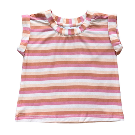 Roll Sleeve Top - HoneyBug 