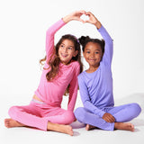 Bubblegum Pink Bamboo Kids Pajamas - HoneyBug 