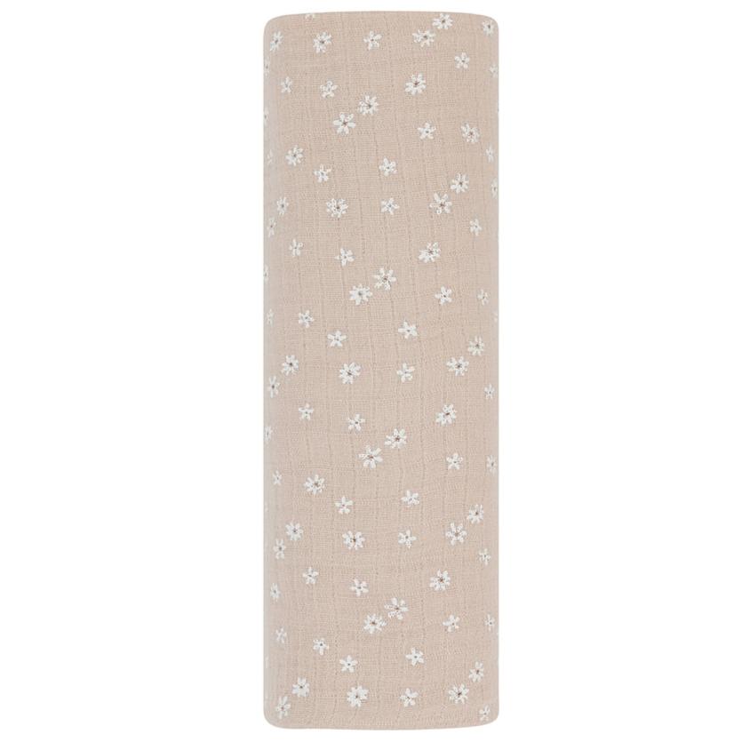 Cotton Muslin Swaddle Blanket - Ditsy Floral