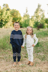 Cherry Ruffle French Terry Set - HoneyBug 