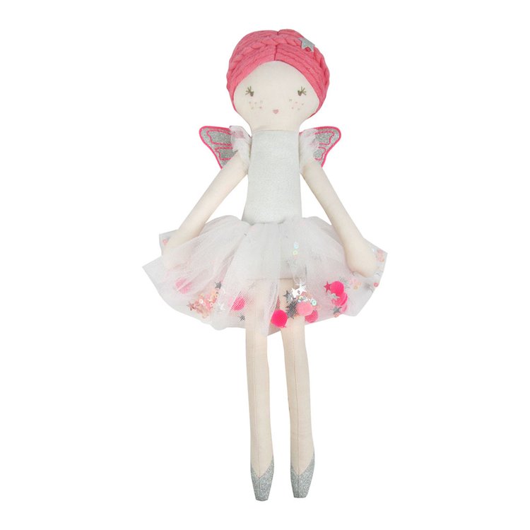 Neon Fairy Linen Doll